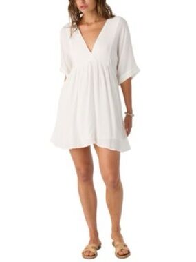 O’NEILL ROSEMARY BABYDOLL DRESS WHITE NWT